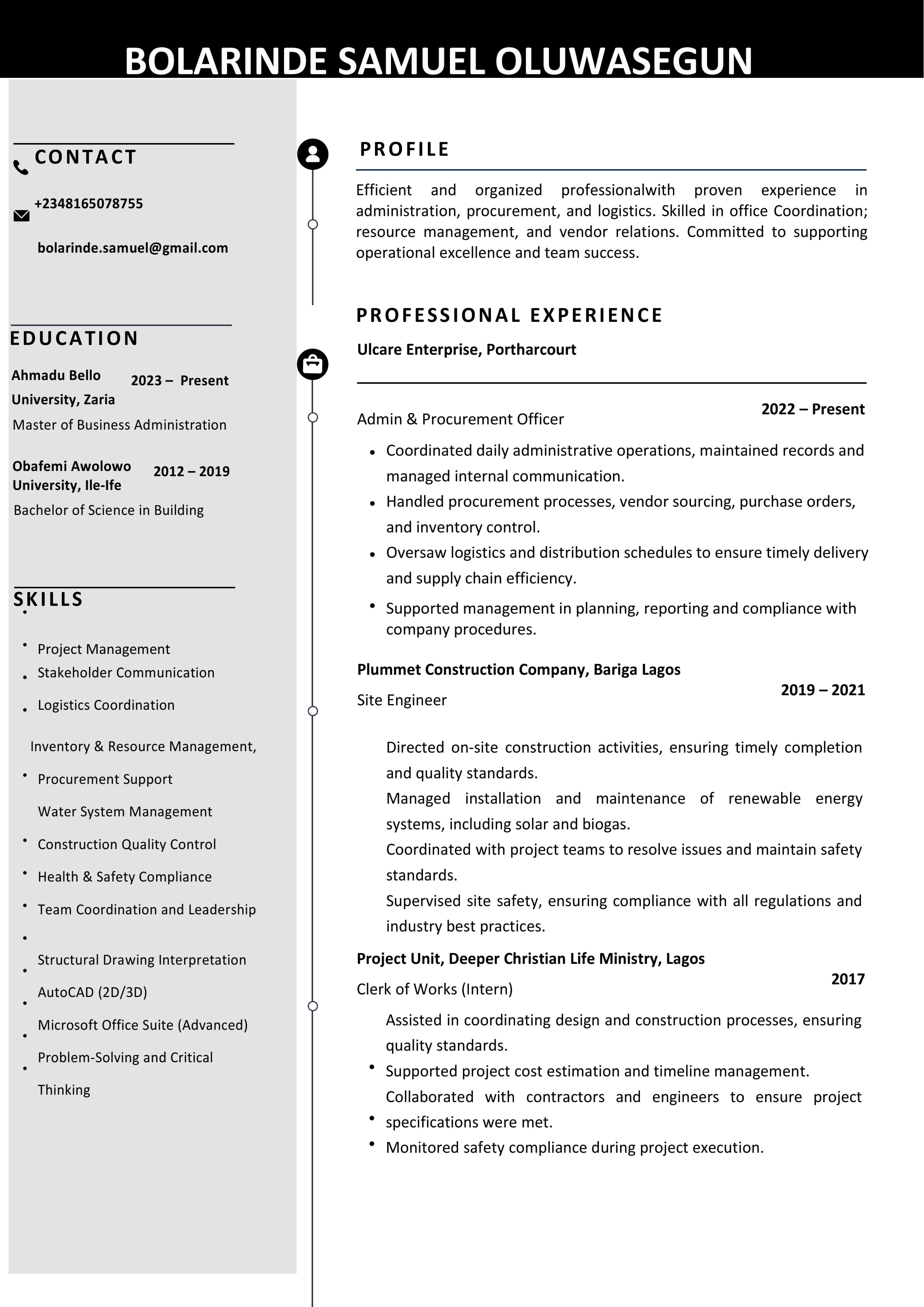 CV & Profile Package — view 2