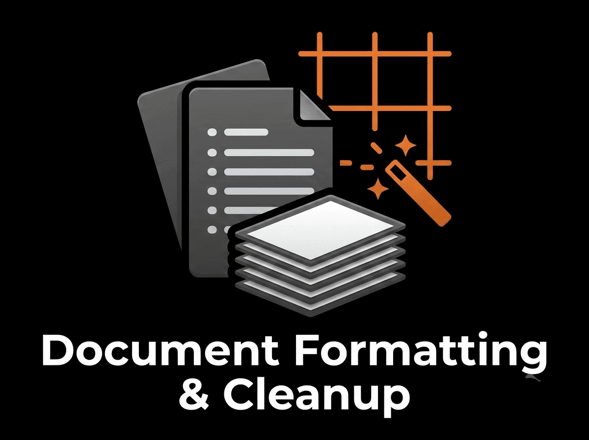 Professional Document Styling & Data Entry